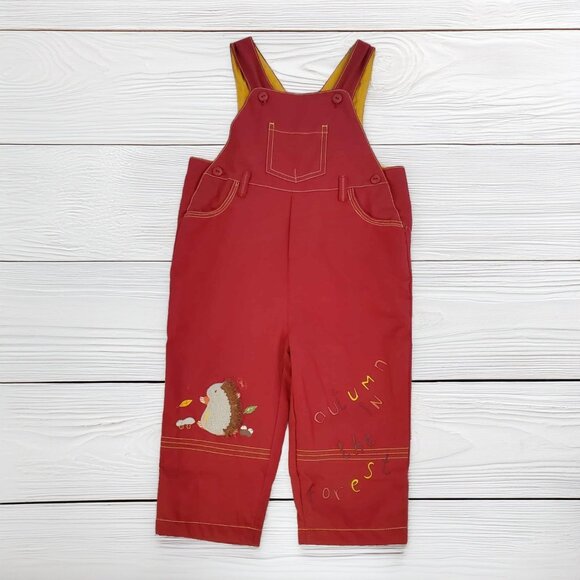 NWT Vintage Dani Hedgehog Overalls Size 3 - Picture 1 of 5